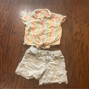 Girls Top n short target bundle